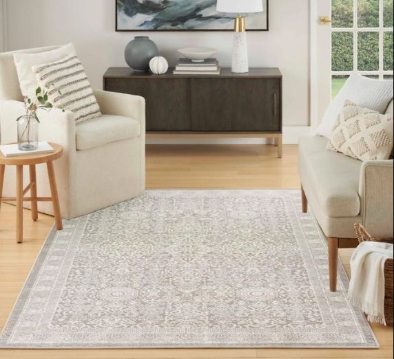 Nourison Home™ Eco Cycle Silver Ivory 5'x7' Area Rug-1