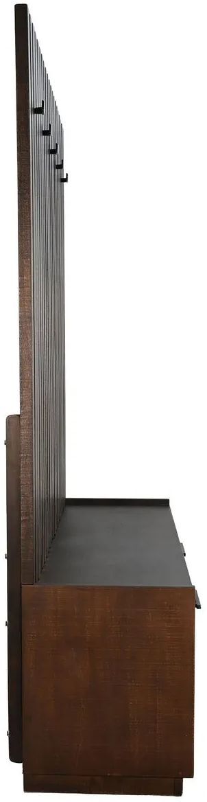 Sunny Designs™ Eliza Tobacco Leaf Hall Tree with Bench-3