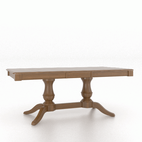 Canadel Customizable Gourmet 76" VS Base Dining Table with One Removable Leaf-1
