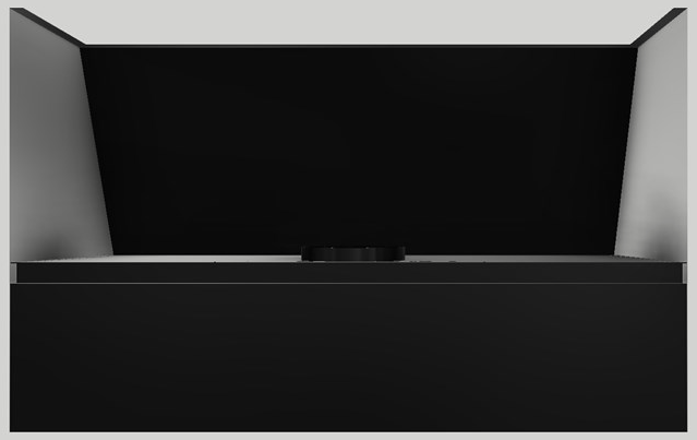 Vent-A-Hood® 48" Black Wall Hood-2
