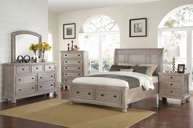 New Classic® Home Furnishings Allegra Pewter Nightstand-1