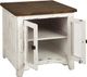 Signature Design by Ashley® Wystfield Brown End Table with White Base-4