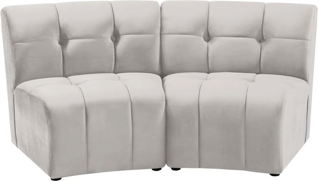 Meridian Furniture Limitless 2-Piece Cream Velvet Modular Sectional-0