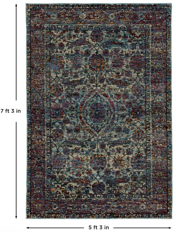 Oriental Weavers™ Andorra 5'x7' Style 27 Area Rug-2