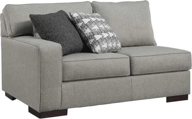 Benchcraft® Marsing Nuvella® 2-Piece Slate Right-Arm Facing Loveseat Sectional and Chaise-2