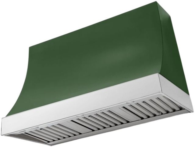 AGA Marquee 48" Cornwall Green Wall Mounted Range Hood  with Polished Chrome Trim-0