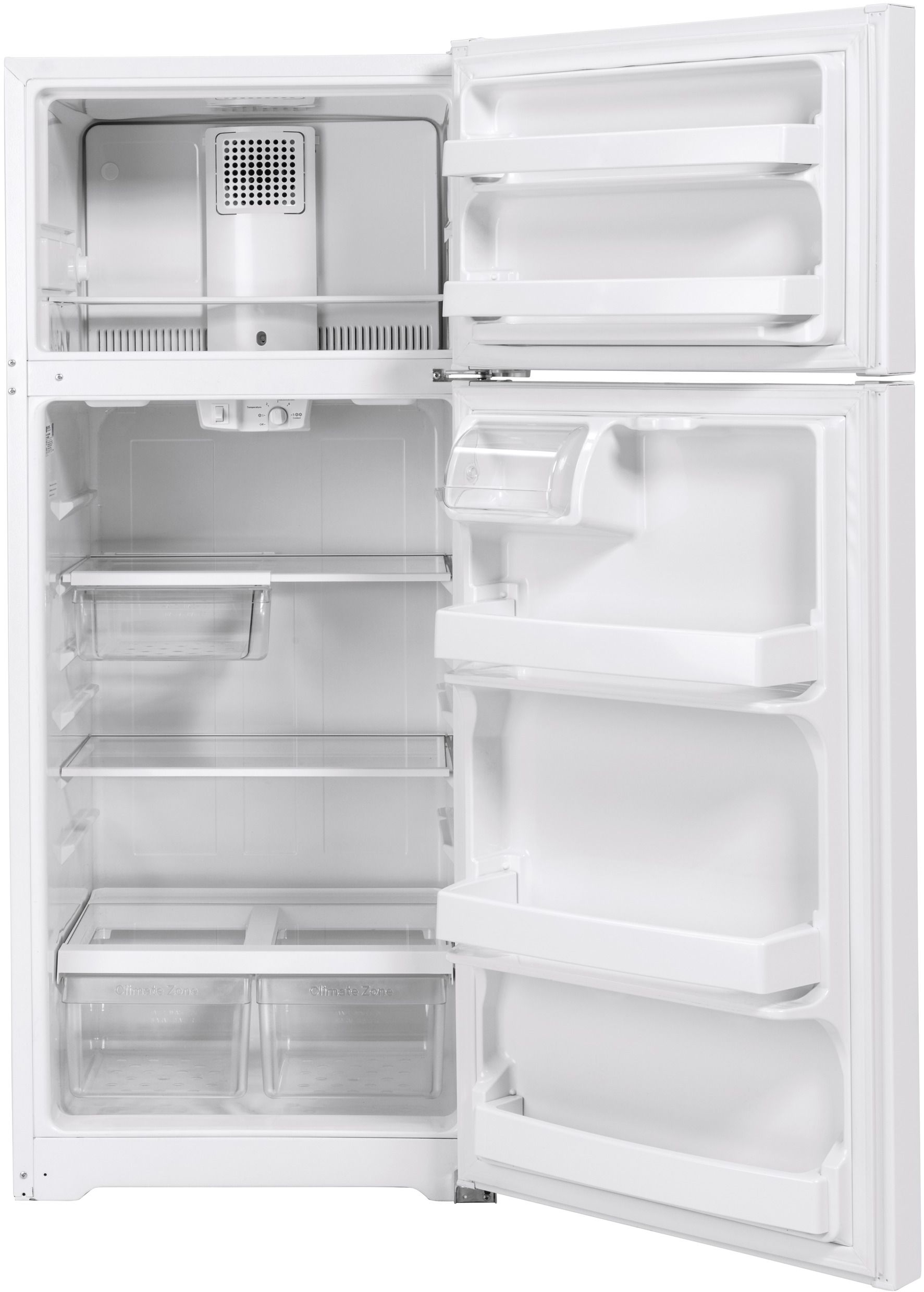 GE 28-inch 17.5 cu.ft. Freestanding Top Freezer Refrigerator - Thumbnail 4