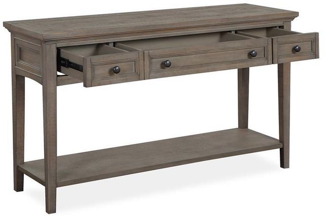 Magnussen Home® Paxton Place Dovetail Gray Rectangular Sofa Table-3
