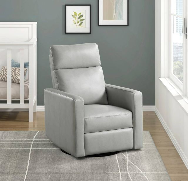 Homelegance® Olathe Smoke Manual Swivel Glider Recliner-1