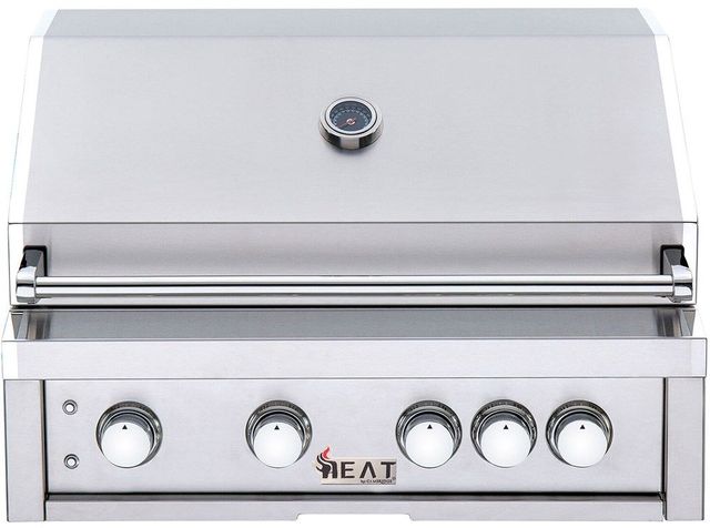 Heat 4-Burner Stainless Steel Built-In Natural Gas Grill-0