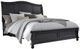 aspenhome® Oxford Rubbed Black Queen Sleigh Bed-0