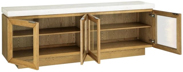 Signature Design by Ashley® Adanworth Gray/Light Brown Accent Cabinet-3