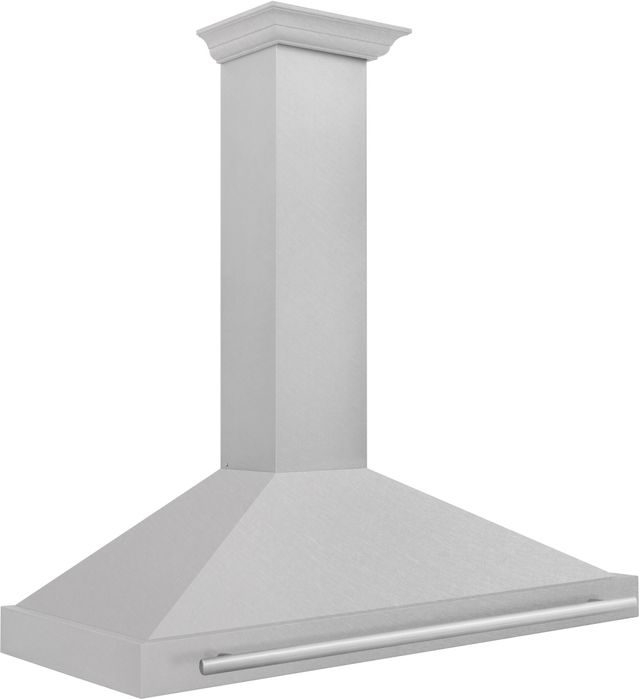 ZLINE 48" Fingerprint Resistant Satin Stainless Steel Convertible Range Hood with Stainless Steel Handle-3