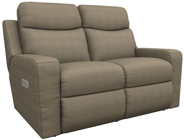 La-Z-Boy® Emmons Bridle Power Reclining Loveseat with Headrest and Lumbar-0
