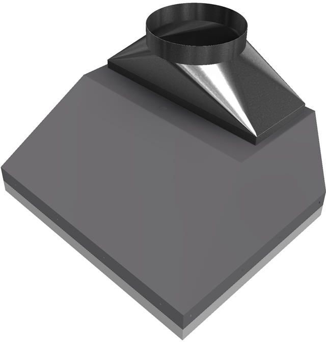 Vent-A-Hood® M Series 30" Stainless Steel Wall Mount Liner Insert-4