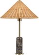 Forty West Lance Brass/Gray Table Lamp-1