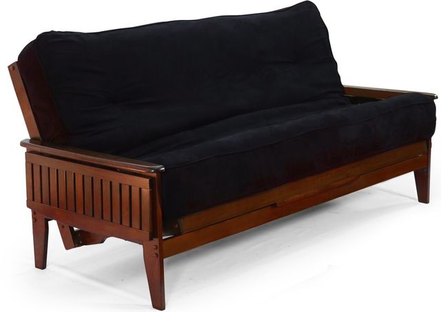 Night & Day Furniture™ Naples Black Walnut Full Moon Glider Futon-0