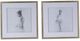 A & B Home 2-Piece Gold/White Ballet Dancer Wall Art Set-1