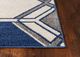 KAS Rugs Lucia Ivory/Denim Grant 5'x8' Rug-1