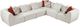 Homelegance® Franz 6-Piece Beige 159" Modular Sectional-0