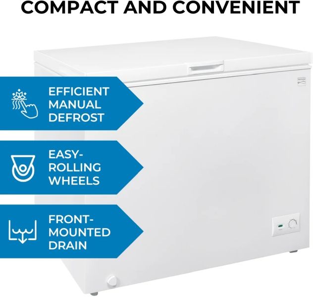 Kenmore® 38" 8.7 Cu. Ft. White Garage Ready Chest Freezer-3