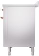 Ilve® Nostalgie II Series 48" Stainless Steel Pro Style Induction Range with Cooper Trim-3