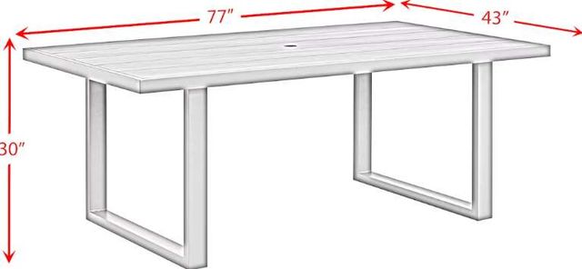 Elements International Playa 5-Piece Dark Gray Aluminum/Olefin Outdoor Dining Set-2