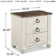 Signature Design by Ashley® Willowton Whitewash Nightstand-1