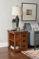 Powell® Parnell Mission Oak Side Cabinet Table-1