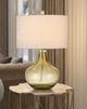 Cal® Lighting & Accessories Logan Smoke Amber Table Lamp-1