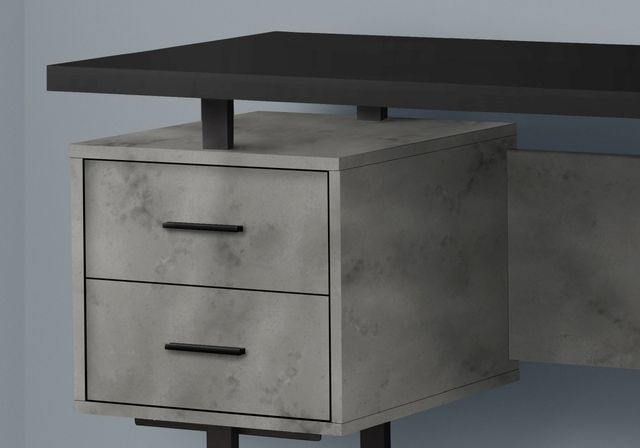 Monarch Specialties Inc. Black/Grey Computer Desk-1