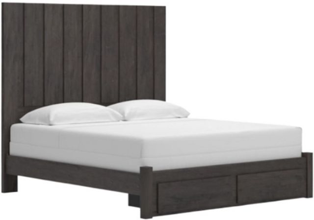 Fraluna King Storage Bed - Charcoal