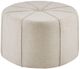 Olliix by Madison Park Cream Ferris Oval Ottoman-2