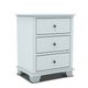 Boulder Creek Furniture Portland Blue 3-Drawer Wide Nightstand-0