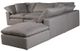 Moe's Home Collection Terra Condo Dream 5-Piece Light Grey L-Shaped Modular Sectional and Ottoman-1