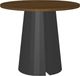 Amisco Customizable Gemma 42" Round Pub Table with 1" Walnut Veneer Top-0