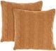 Nourison Home™ Lifestyle 2-Piece Gold Cotton Knitted Throw Pillows Set-0