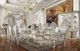 ACME Furniture Sandoval Glass Top Dining Table with Champagne Base-1