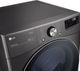LG Black Stainless Steel Front Load Laundry Pair-4