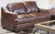 USA Premium Leather Furniture 9397 Ancient Brown All Leather Loveseat-0