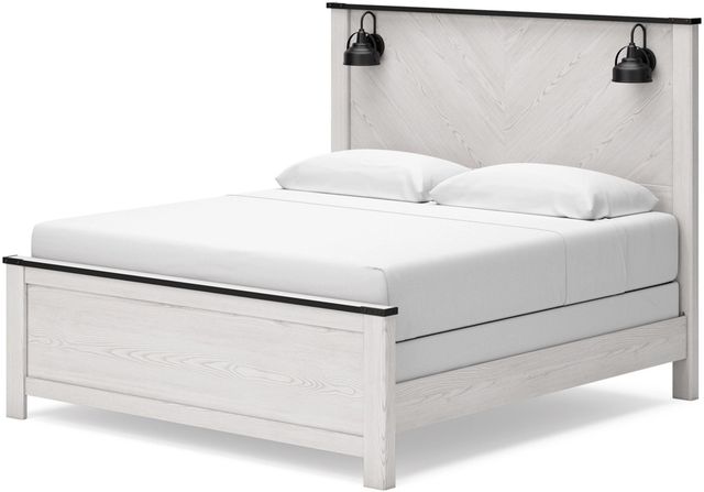 Signature Design by Ashley® Schoenberg White King Panel Bed-1