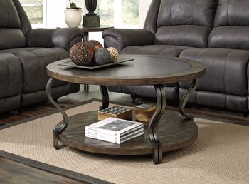 Signature Design by Ashley® Volanta Round Cocktail Table-1