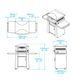 Kalamazoo™ Outdoor Gourmet 66.25" Stainless Steel Artisan Fire Pizza Oven Cart-1
