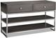 Mazin Furniture Harmony Gray Sofa Table with Chrome Base-0