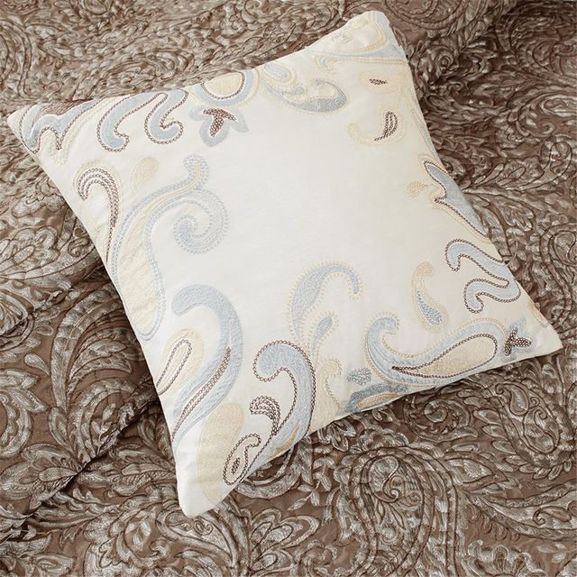 Olliix by Madison Park 6 Piece Blue Full/Queen Aubrey Reversible Coverlet Set-2
