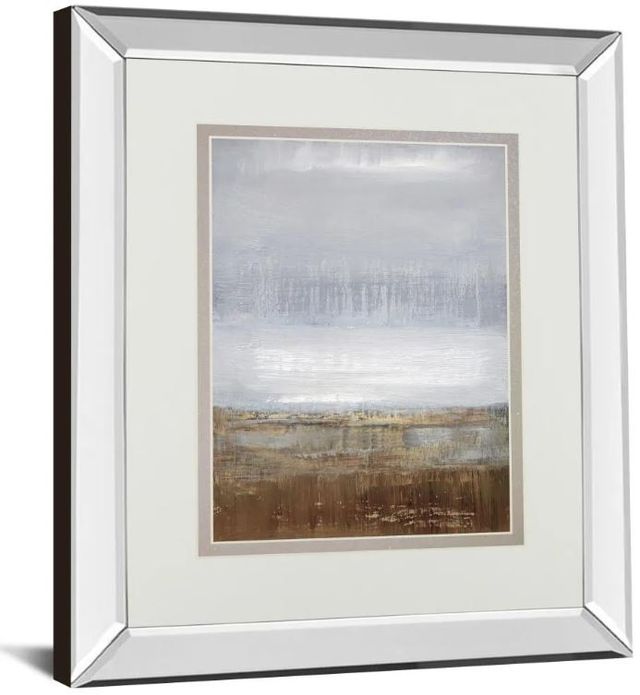 Classy Art Brown/Gray Everglades by Caroline Gold Mirror Framed Wall Art-1