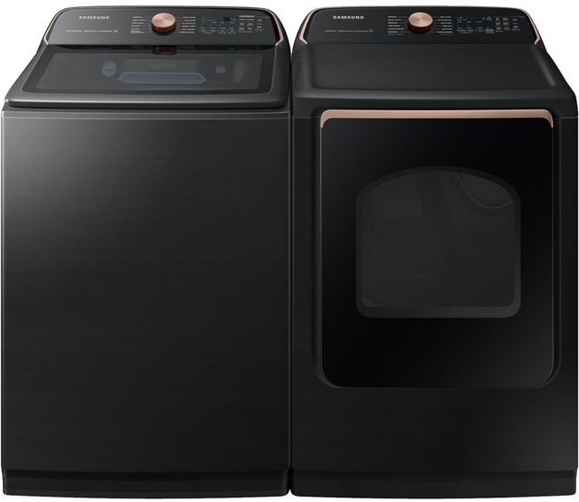 Samsung Brushed Black Laundry Pair-0