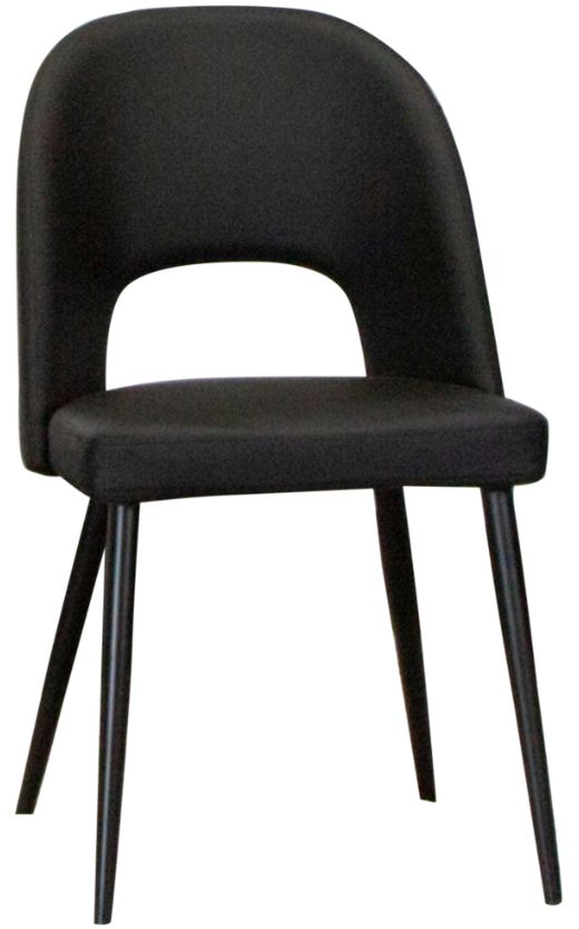 Cramco Pluto Black/Matte Black Dining Side Chair-0