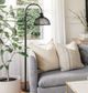 Cal® Lighting & Accessories Lewiston Black Floor Lamp-2