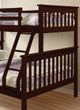 Titus Furniture Espresso Twin/Double Bunk Bed-1